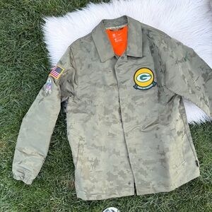 Nike Green Bay Packers Salute To Service 2019 Snap Lightweight Jacket Large
